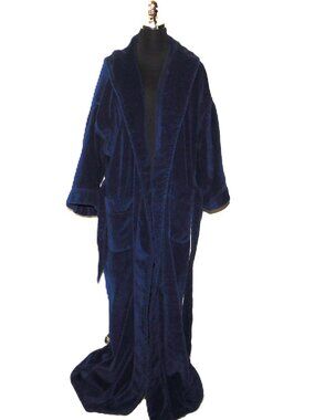 Christian Dior Monsieur 100% Cotton Made In Brazil Luxury Robe One Size W/ Hood